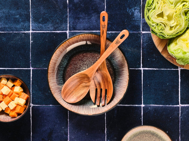 Couverts À Salade En Bois D'Acacia Eskil