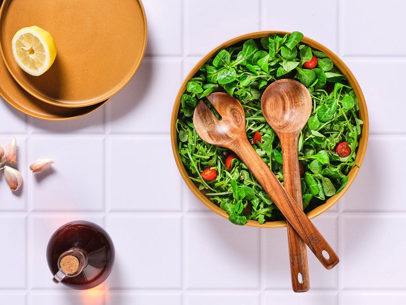 Couverts À Salade En Bois D'Acacia Olle