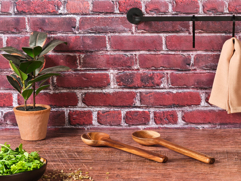 Couverts À Salade En Bois D'Acacia Olle