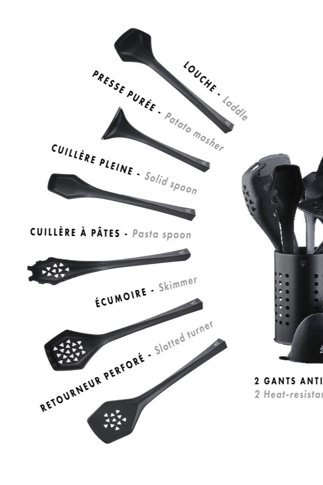 Set D'Ustensiles De Cuisine En Thermoplastique Jesper - 9 Pièces