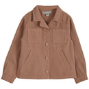 Terracotta pink cotton canvas jacket - Emile and Ida selection available on amaetc.com, eco-friendly concept store for children