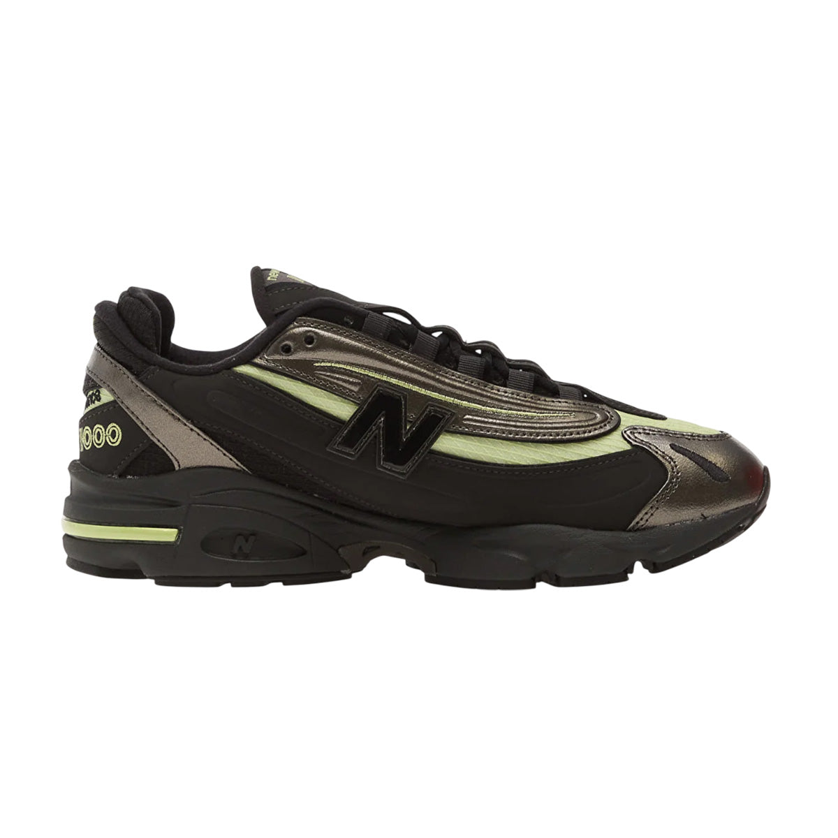 Baskets Homme New Balance U1000 - Noir, Vert Néon