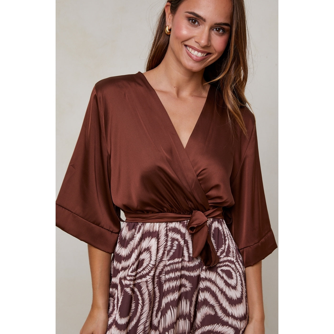 Vestido - Marrón