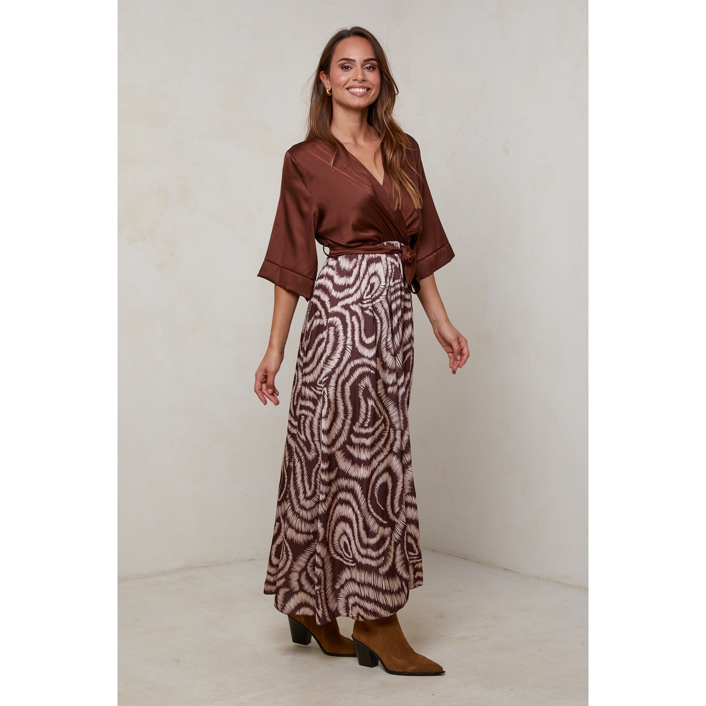 Vestido - Marrón