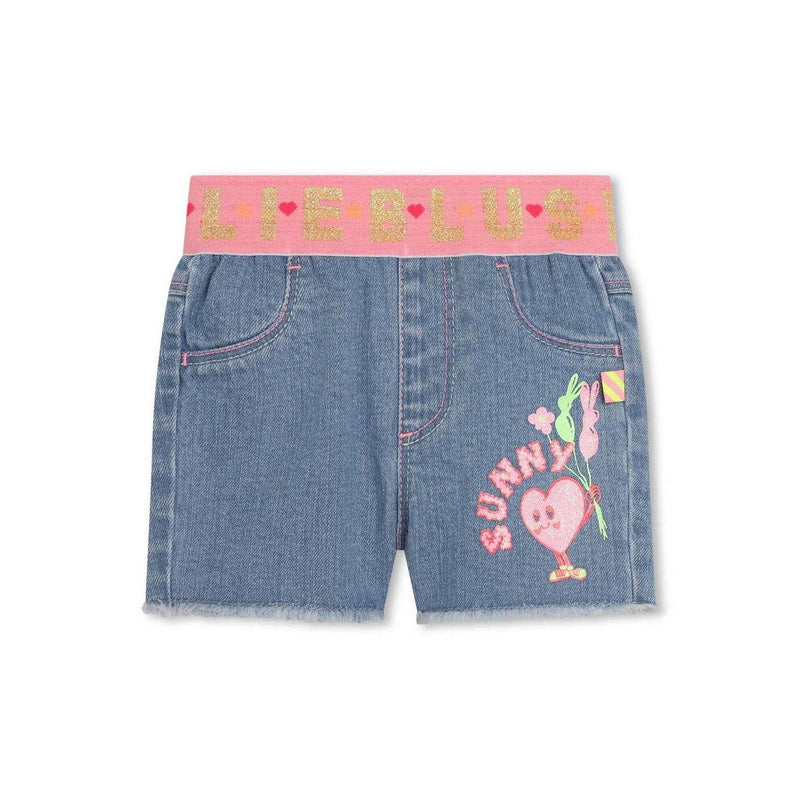 Short Denim - Double Stone - Layette Fille
