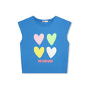 Tee-Shirt Manches Courtes - Imperial Blue - Enfant Fille