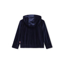 Cardigan Velours - Blue Indigo - Enfant Fille