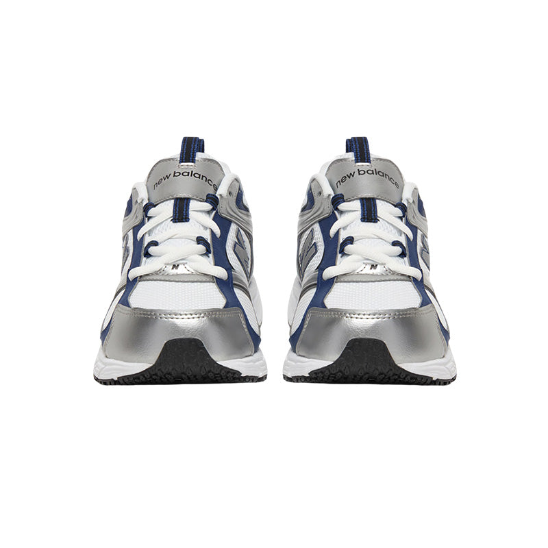 New Balance U408 Hombres Zapatillas - Blanco, Plata, Azul Marino