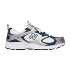 New Balance U408 Hombres Zapatillas - Blanco, Plata, Azul Marino