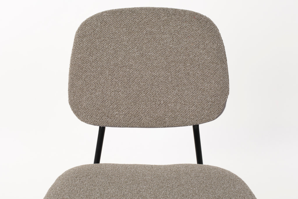 Roos - Dining Room Chair - Metal - Warm Beige
