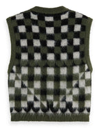 Fluffy Jacquard Spencer - Thyme