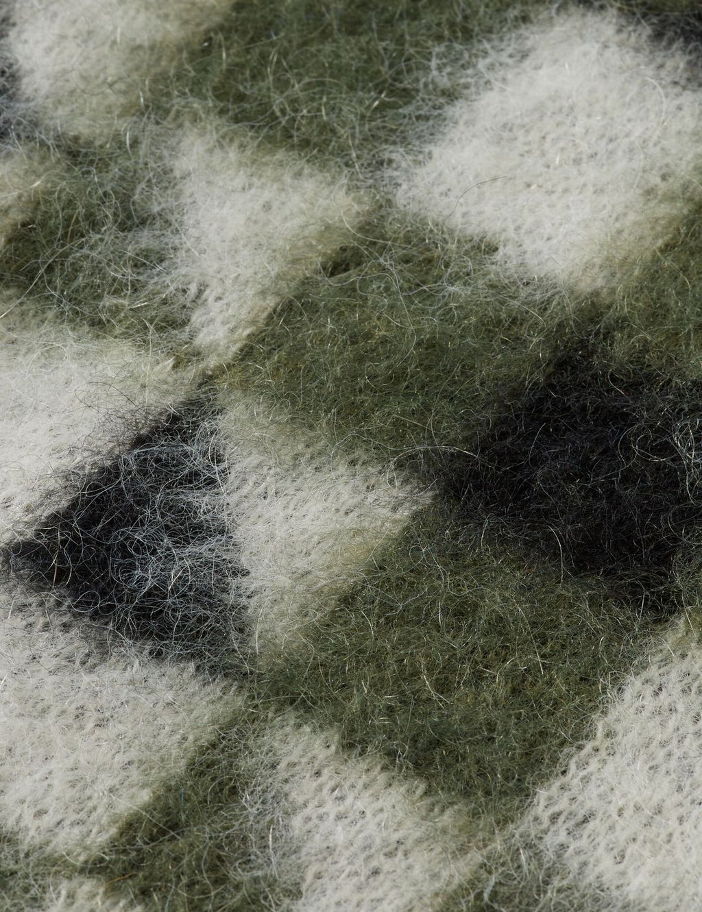 Fluffy Jacquard Spencer - Thyme