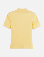 Mock Neck Rib T-Shirt - Parsnip