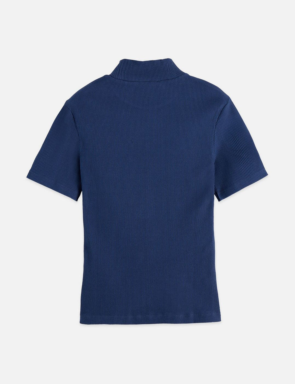 T-shirt Mock Neck Rib - Oceana