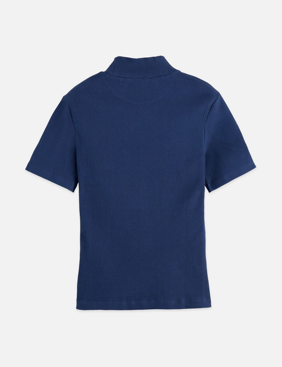 T-shirt Mock Neck Rib - Oceana