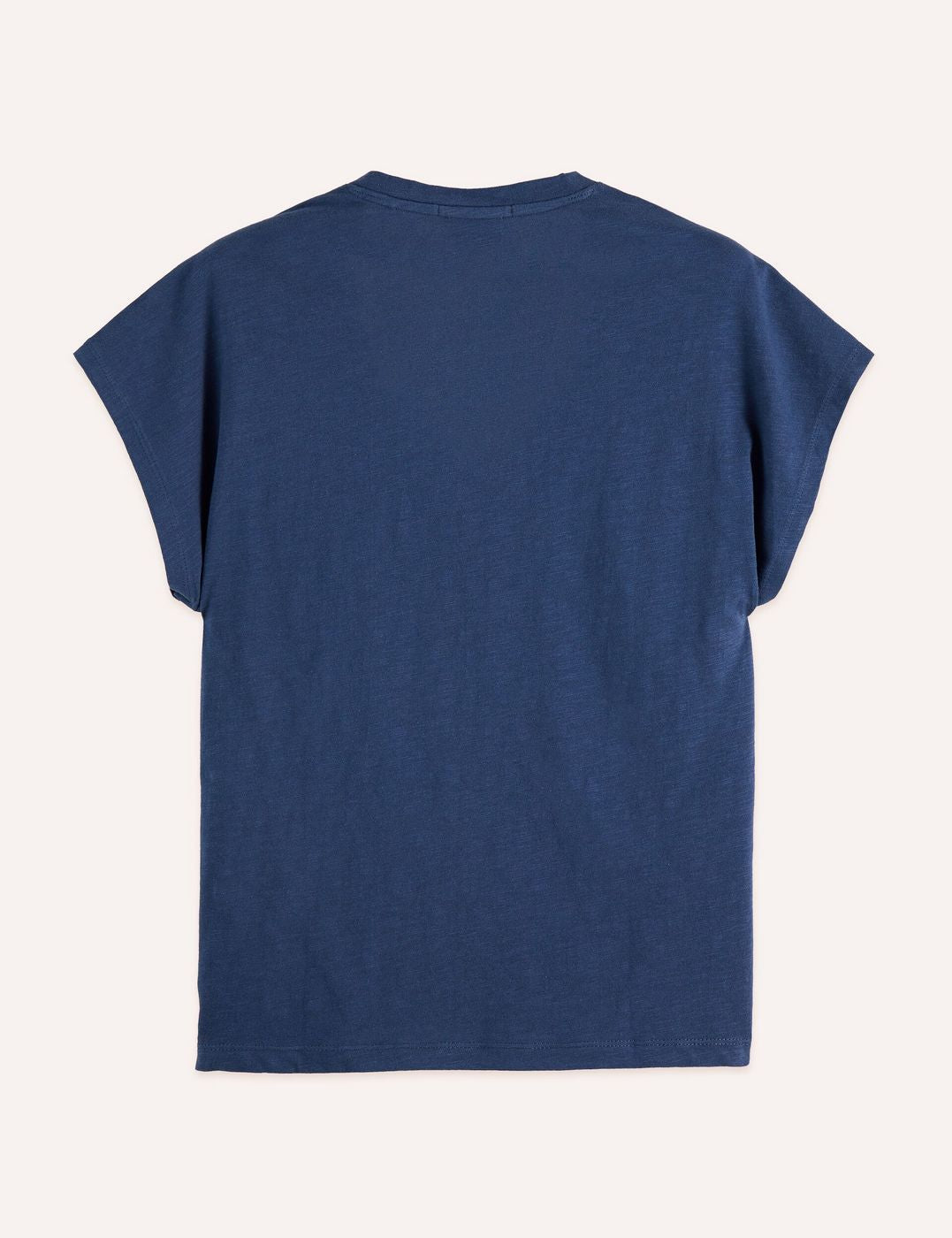 T-shirt V-Neck With Ampersand Embroidery - Oceana