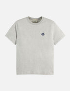 T-shirt Regular Fit With Chest Artwork - Grey Melange