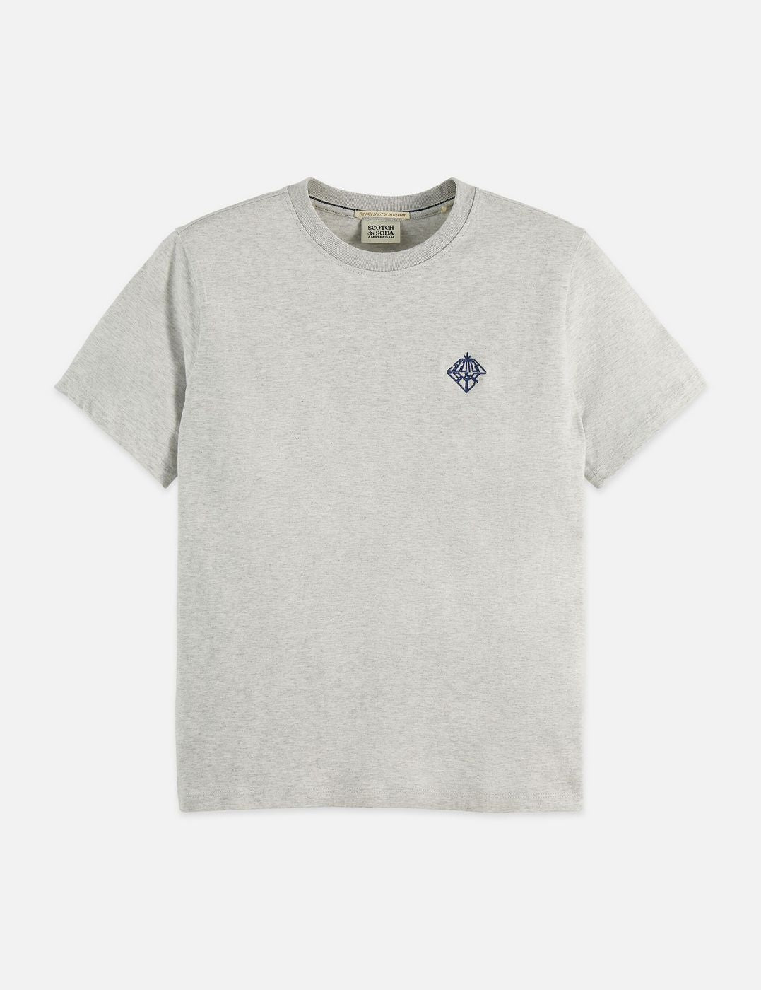 T-shirt Regular Fit With Chest Artwork - Grey Melange