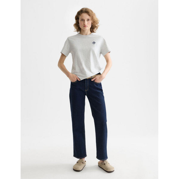 T-Shirt Regular Fit With Chest Artwork - Grey Melange