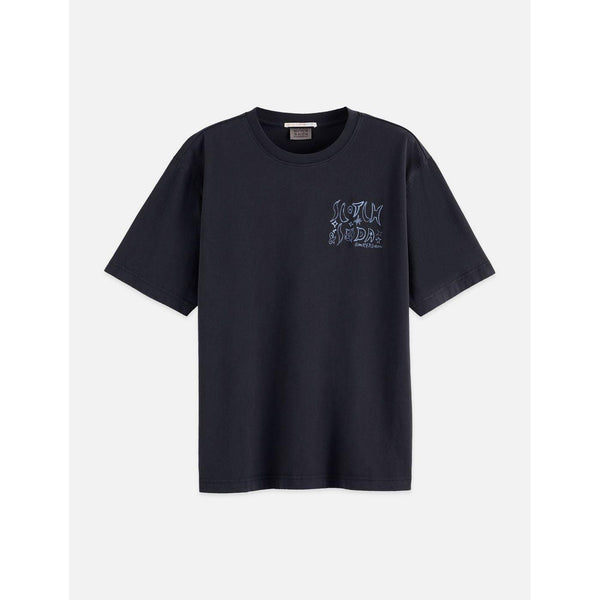 T-Shirt Washed Artwork Loose - Meteorite