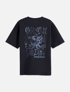 T-shirt Washed Artwork Loose - Meteorite