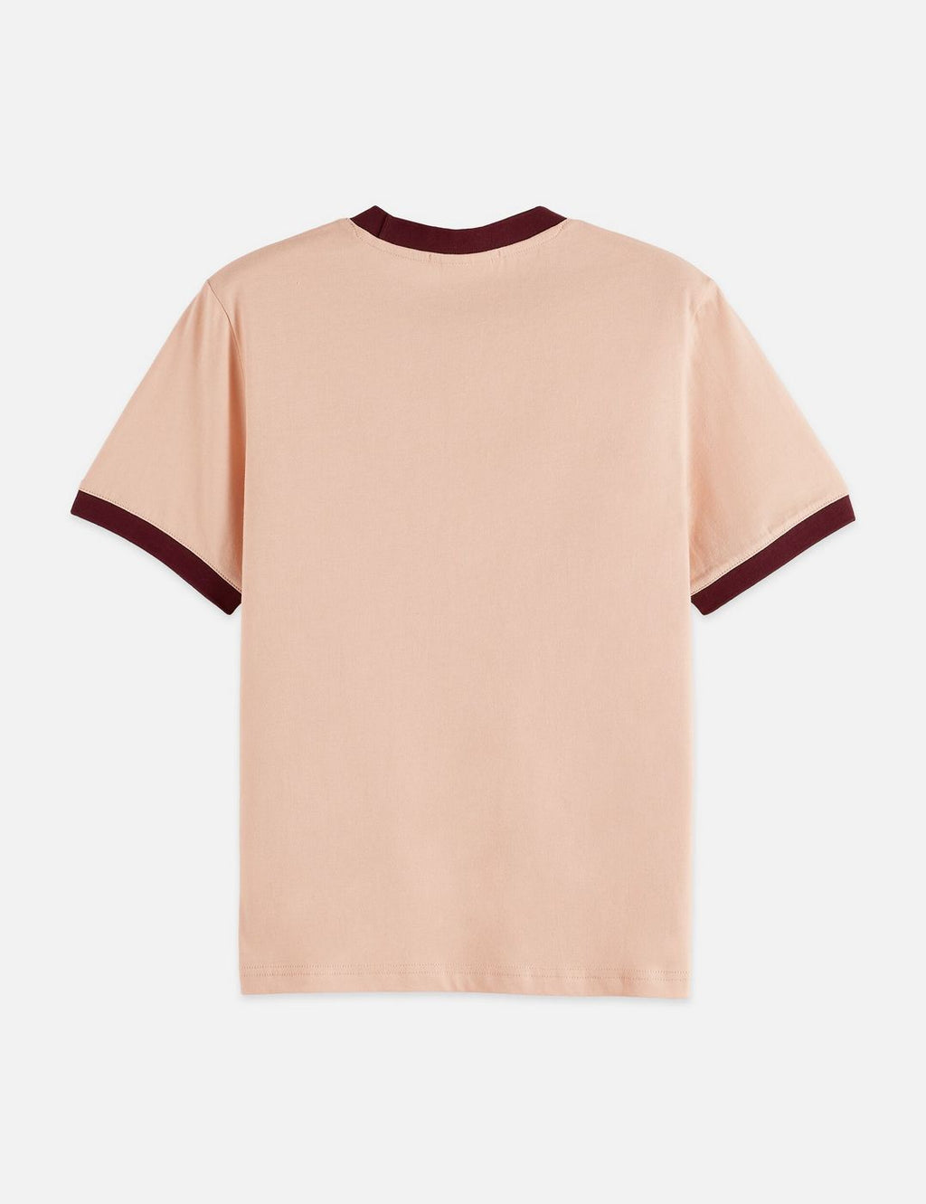 T-shirt Embroidered Ringer Regular Fit - Rose Dust
