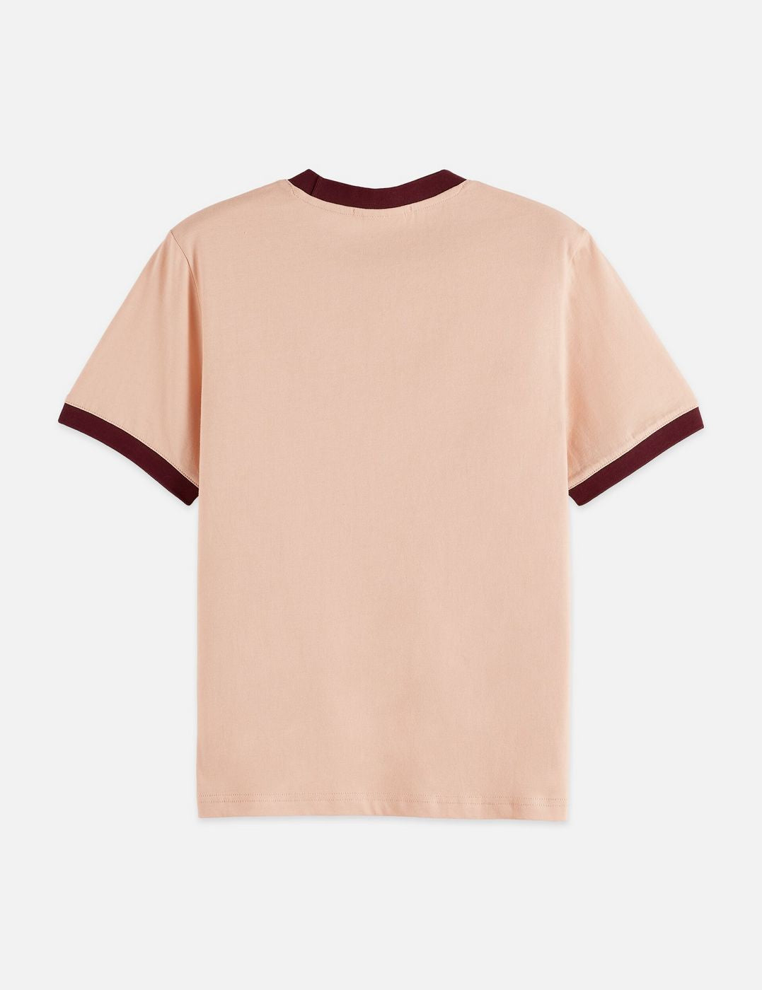 T-shirt Embroidered Ringer Regular Fit - Rose Dust
