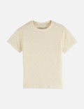 T-shirt Open Structure Slim Fit - Eggnog