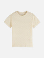 T-shirt Open Structure Slim Fit - Eggnog
