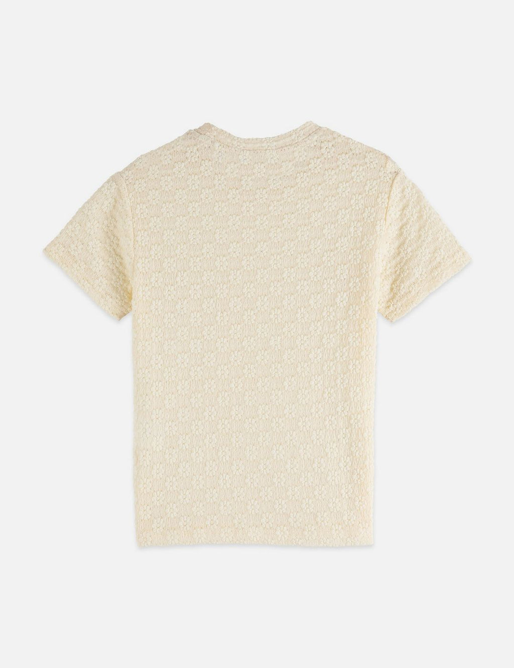 T-shirt Open Structure Slim Fit - Eggnog