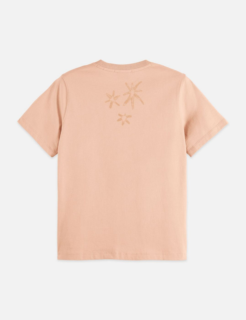 T-shirt Regular Fit With Flock Print - Rose Dust