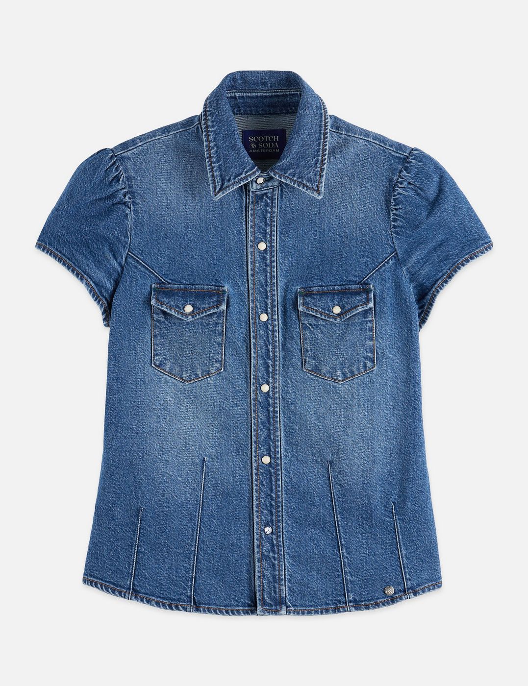 Chemise Cap Sleeve Fitted Denim — Texas Sun - Texas Sun