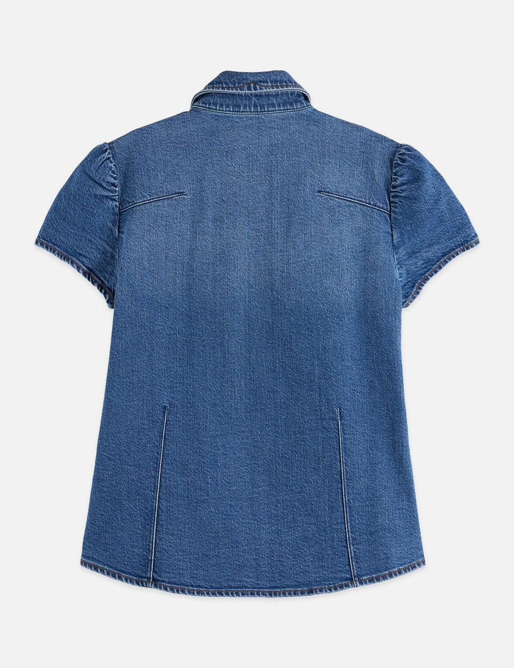 Chemise Cap Sleeve Fitted Denim — Texas Sun - Texas Sun