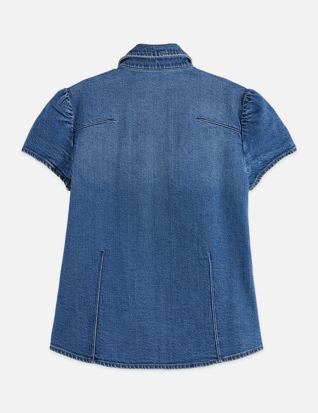 Chemise Cap Sleeve Fitted Denim — Texas Sun - Texas Sun