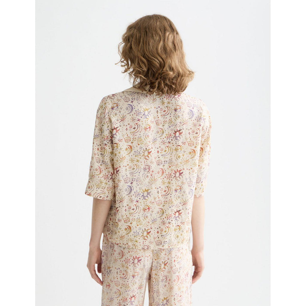 Chemise Printed Short Sleeve - Cosmic Sky Eggnog
