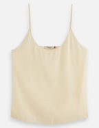Core Jersey Woven Tank - Off White