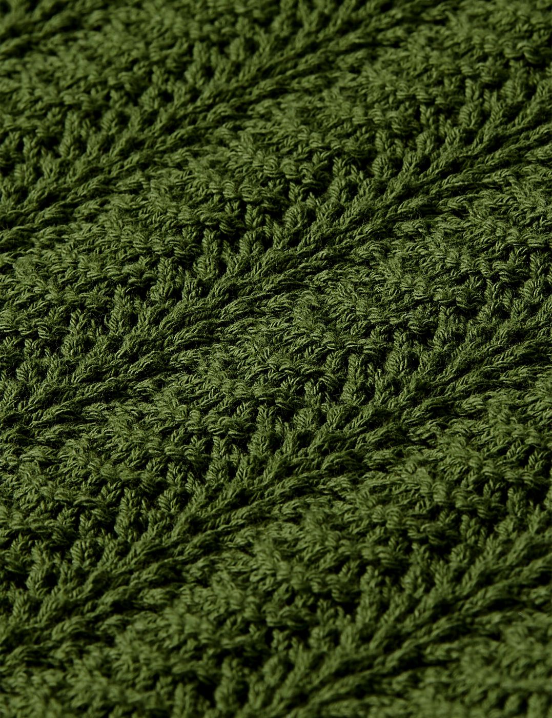 T-shirt Pointelle Collared Knitted - Garden Green