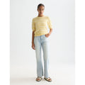 T-Shirt Textured Stripe Knitted - Parsnip Stripe