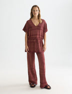 Tunique Metallic Pointelle Knitted - Burnt Henna