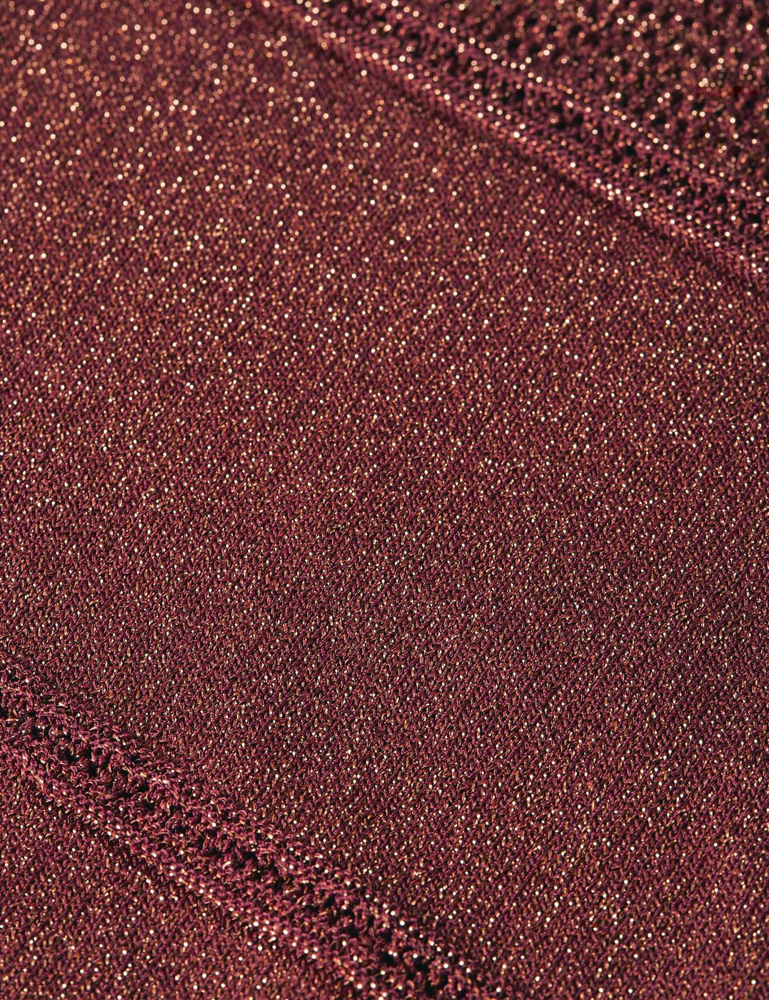 Tunique Metallic Pointelle Knitted - Burnt Henna