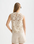 Top Flame Embroidery - Fog