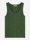 Débardeur Metallic Ribbed Knitted - Garden Green