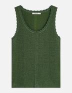 Débardeur Metallic Ribbed Knitted - Garden Green