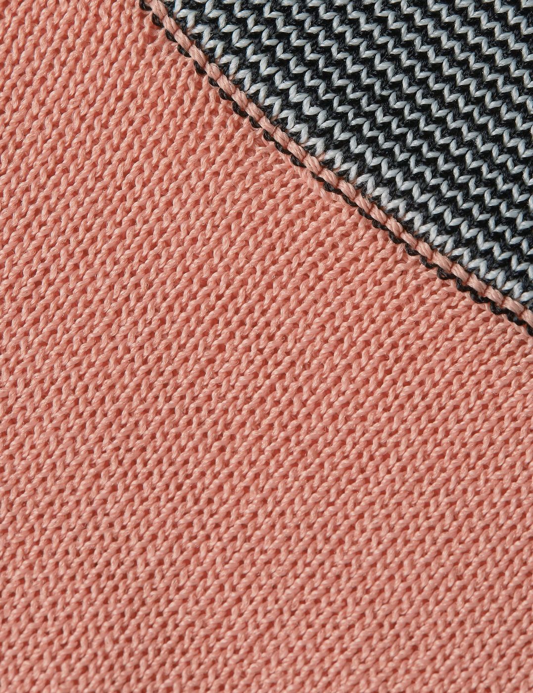 Gilet Stripe Trim Relaxed Knitted - Canyon Clay