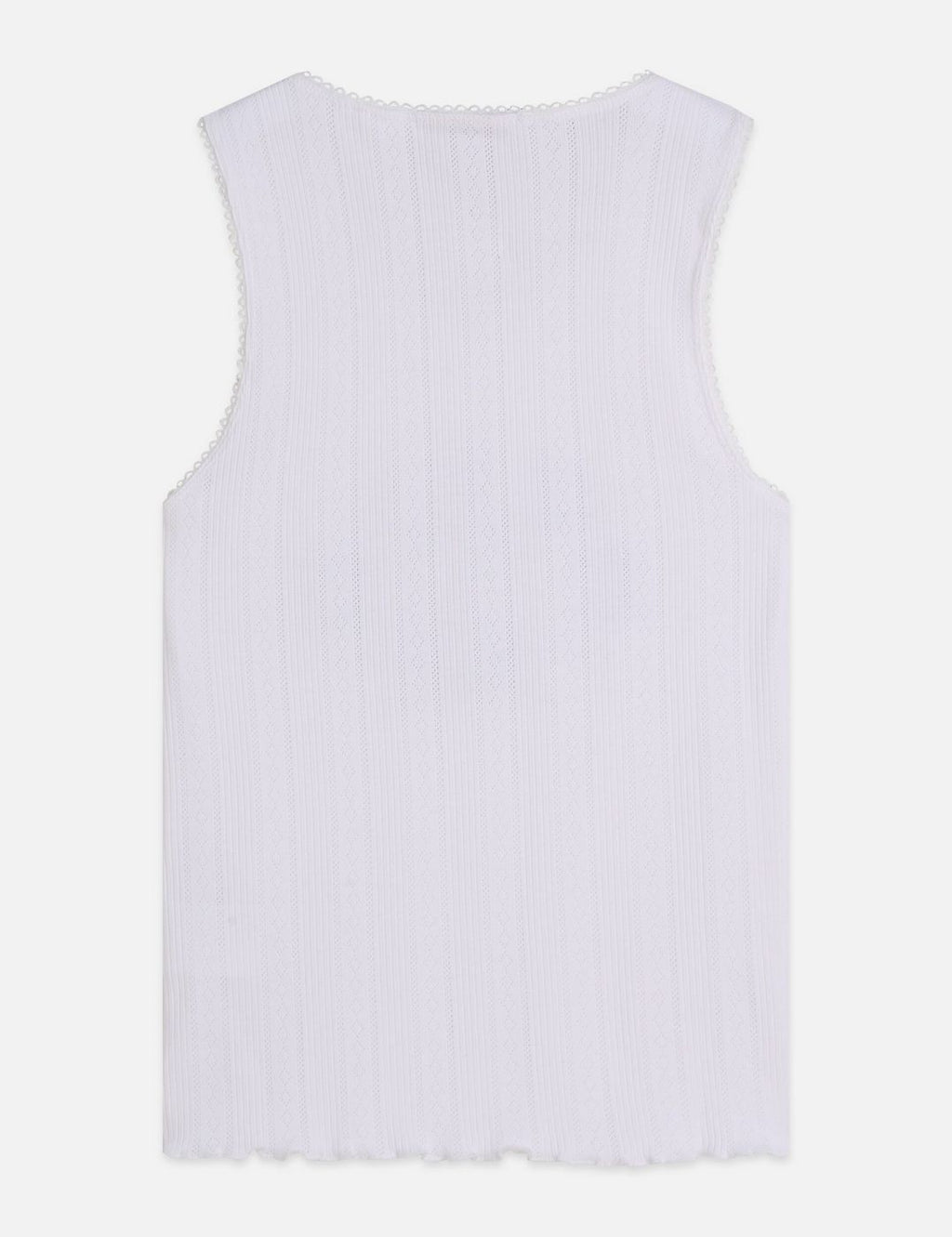 Débardeur Pointelle Jersey Artwork - Bright White