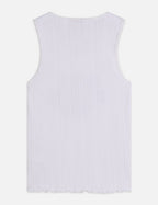 Débardeur Pointelle Jersey Artwork - Bright White