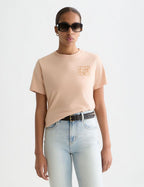 T-shirt Small Artwork Regular-Fit - Rose Dust