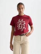 T-shirt Chest Artwork Regular-Fit - Biking Red