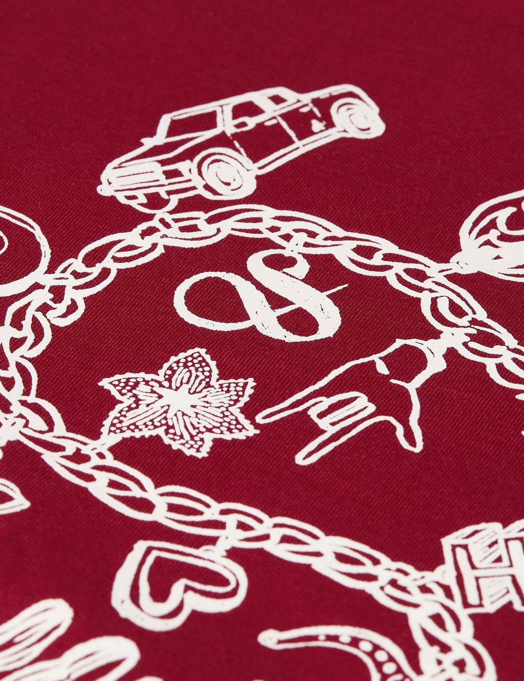 T-shirt Chest Artwork Regular-Fit - Biking Red