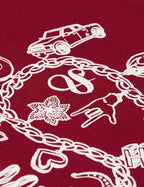 T-shirt Chest Artwork Regular-Fit - Biking Red